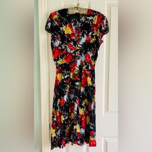 TRASHY DIVA Forget Me Not Floral multi-color vintage-style dress